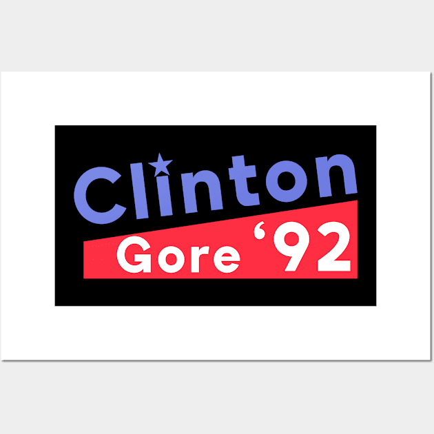 Clinton Gore 92 Wall Art by Crazy Shirts For All